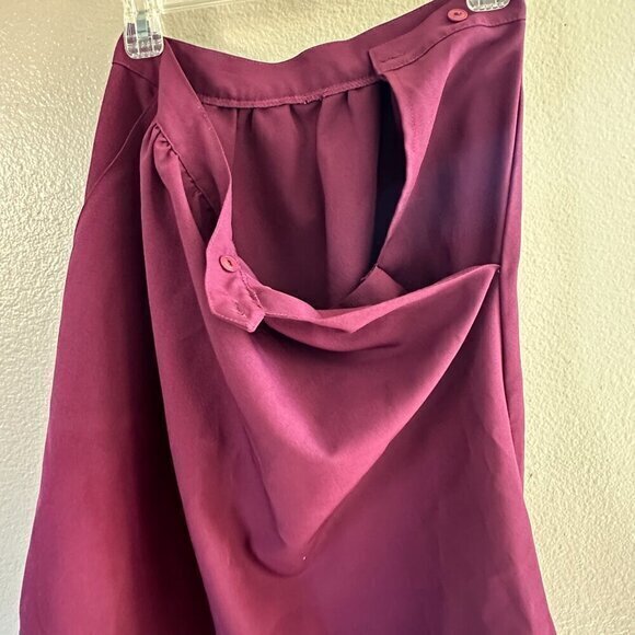 Vintage Maroon Skirt‎ - Picture 4 of 6